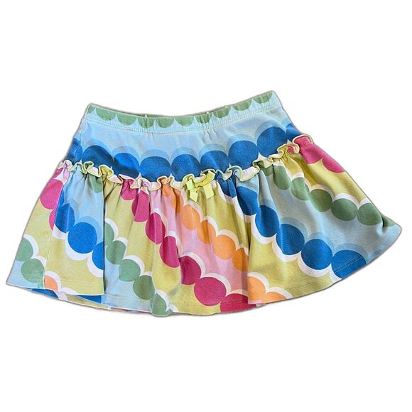 Gymboree Colorful Skort Skirt Size 4 Multicolor Cotton Girl's Kid's - Picture 1 of 5